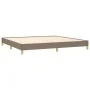 Taupe gray fabric bed frame 200x200 cm by vidaXL, Beds and slatted bases - Ref: Foro24-346846, Price: 122,63 €, Discount: %