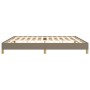 Taupe gray fabric bed frame 200x200 cm by vidaXL, Beds and slatted bases - Ref: Foro24-346846, Price: 126,49 €, Discount: %