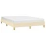 Cream fabric bed frame 140x200 cm by vidaXL, Beds and slatted bases - Ref: Foro24-346823, Price: 96,36 €, Discount: %