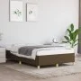 Dark brown fabric bed frame 120x200 cm by vidaXL, Beds and slatted bases - Ref: Foro24-347152, Price: 95,37 €, Discount: %