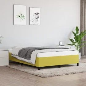 Green fabric bed frame 140x190 cm by vidaXL, Beds and slatted bases - Ref: Foro24-347065, Price: 94,65 €, Discount: %