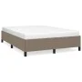 Taupegrauer Bettrahmen aus Stoff, 140 x 200 cm von vidaXL, Betten und Lattenroste - Ref: Foro24-347070, Preis: 153,22 €, Raba...