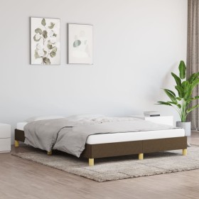 Bettgestell aus braunem Stoff, 160 x 200 cm von vidaXL, Betten und Lattenroste - Ref: Foro24-346829, Preis: 105,69 €, Rabatt: %