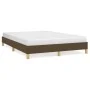 Brown fabric bed frame 160x200 cm by vidaXL, Beds and slatted bases - Ref: Foro24-346829, Price: 104,08 €, Discount: %