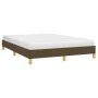Brown fabric bed frame 160x200 cm by vidaXL, Beds and slatted bases - Ref: Foro24-346829, Price: 104,08 €, Discount: %