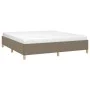 Taupe gray fabric bed frame 180x200 cm by vidaXL, Beds and slatted bases - Ref: Foro24-347185, Price: 180,10 €, Discount: %