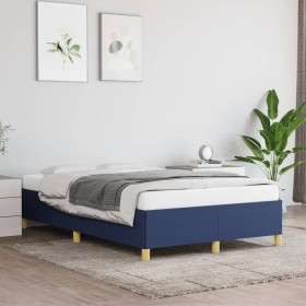 Estructura de cama de tela azul 120x200 cm