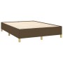 Estructura de cama de tela marrón 140x200 cm de vidaXL, Camas y somieres - Ref: Foro24-347168, Precio: 123,54 €, Descuento: %