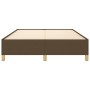 Estructura de cama de tela marrón 140x200 cm de vidaXL, Camas y somieres - Ref: Foro24-347168, Precio: 123,54 €, Descuento: %
