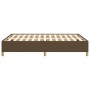 Estructura de cama de tela marrón 140x200 cm de vidaXL, Camas y somieres - Ref: Foro24-347168, Precio: 123,54 €, Descuento: %