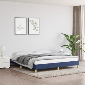 Blue fabric bed frame 180x200 cm by vidaXL, Beds and slatted bases - Ref: Foro24-346840, Price: 136,34 €, Discount: %