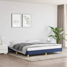 Blue fabric bed frame 180x200 cm by vidaXL, Beds and slatted bases - Ref: Foro24-346840, Price: 137,01 €, Discount: %