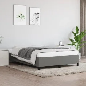 Dark gray fabric bed frame 140x190 cm by vidaXL, Beds and slatted bases - Ref: Foro24-347059, Price: 117,19 €, Discount: %