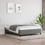 Dark gray fabric bed frame 140x190 cm by vidaXL, Beds and slatted bases - Ref: Foro24-347059, Price: 117,65 €, Discount: %