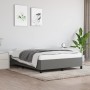 Estructura de cama de tela gris oscuro 140x190 cm de vidaXL, Camas y somieres - Ref: Foro24-347059, Precio: 121,68 €, Descuen...