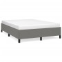 Estructura de cama de tela gris oscuro 140x190 cm de vidaXL, Camas y somieres - Ref: Foro24-347059, Precio: 121,68 €, Descuen...
