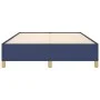 Estructura de cama de tela azul 140x190 cm de vidaXL, Camas y somieres - Ref: Foro24-347163, Precio: 111,63 €, Descuento: %