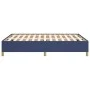 Estructura de cama de tela azul 140x190 cm de vidaXL, Camas y somieres - Ref: Foro24-347163, Precio: 111,63 €, Descuento: %
