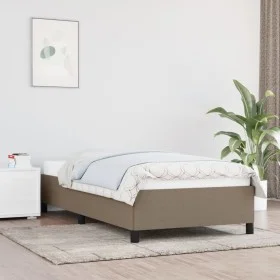 Taupe gray fabric bed frame 80x200 cm by vidaXL, Beds and slatted bases - Ref: Foro24-347022, Price: 105,81 €, Discount: %
