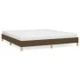 Bettgestell aus dunkelbraunem Stoff, 180 x 200 cm von vidaXL, Betten und Lattenroste - Ref: Foro24-346837, Preis: 112,60 €, R...