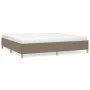 Estructura de cama de tela gris taupe 200x200 cm de vidaXL, Camas y somieres - Ref: Foro24-347193, Precio: 171,90 €, Descuent...