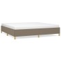 Taupe gray fabric bed frame 200x200 cm by vidaXL, Beds and slatted bases - Ref: Foro24-347193, Price: 165,03 €, Discount: %