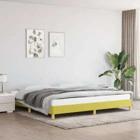 Green fabric bed frame 200x200 cm by vidaXL, Beds and slatted bases - Ref: Foro24-346849, Price: 93,75 €, Discount: %