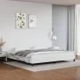 Bettgestell aus weißem Kunstleder, 200 x 200 cm von vidaXL, Betten und Lattenroste - Ref: Foro24-346923, Preis: 113,97 €, Rab...