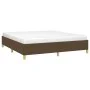 Dark brown fabric bed frame 180x200 cm by vidaXL, Beds and slatted bases - Ref: Foro24-347184, Price: 133,18 €, Discount: %