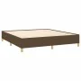 Dark brown fabric bed frame 180x200 cm by vidaXL, Beds and slatted bases - Ref: Foro24-347184, Price: 133,18 €, Discount: %