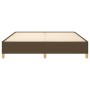 Dark brown fabric bed frame 180x200 cm by vidaXL, Beds and slatted bases - Ref: Foro24-347184, Price: 136,65 €, Discount: %