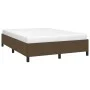 Brown fabric bed frame 140x190 cm by vidaXL, Beds and slatted bases - Ref: Foro24-347061, Price: 117,52 €, Discount: %