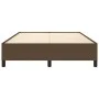 Brown fabric bed frame 140x190 cm by vidaXL, Beds and slatted bases - Ref: Foro24-347061, Price: 117,52 €, Discount: %