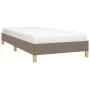 Taupe gray fabric bed frame 80x200 cm by vidaXL, Beds and slatted bases - Ref: Foro24-346774, Price: 86,64 €, Discount: %