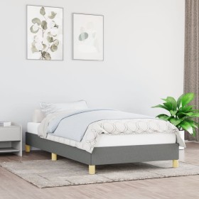 Dunkelgrauer Stoffbettrahmen 100x200 cm von vidaXL, Betten und Lattenroste - Ref: Foro24-346795, Preis: 67,54 €, Rabatt: %