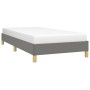 Dark gray fabric bed frame 100x200 cm by vidaXL, Beds and slatted bases - Ref: Foro24-346795, Price: 67,54 €, Discount: %