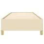 Cream fabric bed frame 90x200 cm by vidaXL, Beds and slatted bases - Ref: Foro24-347138, Price: 89,94 €, Discount: %