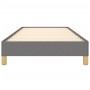 Dark gray fabric bed frame 100x200 cm by vidaXL, Beds and slatted bases - Ref: Foro24-346795, Price: 67,54 €, Discount: %