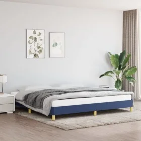 Blue taupe gray fabric bed frame 200x200 cm by vidaXL, Beds and slatted bases - Ref: Foro24-346848, Price: 97,67 €, Discount: %