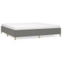 Dark gray fabric bed frame 200x200 cm by vidaXL, Beds and slatted bases - Ref: Foro24-347190, Price: 116,47 €, Discount: %