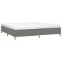 Dark gray fabric bed frame 200x200 cm by vidaXL, Beds and slatted bases - Ref: Foro24-347190, Price: 115,19 €, Discount: %