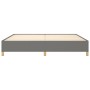 Estructura de cama tela gris oscuro 200x200 cm