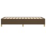 Estructura de cama de tela marrón 100x200 cm de vidaXL, Camas y somieres - Ref: Foro24-347144, Precio: 76,12 €