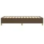 Estructura de cama de tela marrón 100x200 cm de vidaXL, Camas y somieres - Ref: Foro24-347144, Precio: 92,83 €, Descuento: %