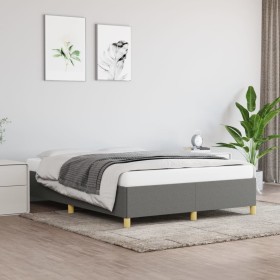 Bettrahmen aus dunkelgrauem Stoff, 140 x 200 cm von vidaXL, Betten und Lattenroste - Ref: Foro24-347166, Preis: 116,98 €, Rab...