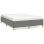 Dark gray fabric bed frame 140x200 cm by vidaXL, Beds and slatted bases - Ref: Foro24-347166, Price: 114,22 €, Discount: %
