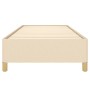 Estructura de cama de tela color crema 90x190 cm de vidaXL, Camas y somieres - Ref: Foro24-347130, Precio: 83,07 €