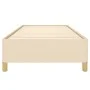 Estructura de cama de tela color crema 90x190 cm de vidaXL, Camas y somieres - Ref: Foro24-347130, Precio: 81,51 €, Descuento: %