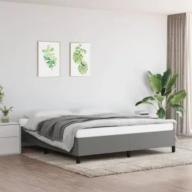 Dark gray fabric bed frame 160x200 cm by vidaXL, Beds and slatted bases - Ref: Foro24-347075, Price: 130,61 €, Discount: %