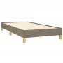 Taupe gray fabric bed frame 90x200 cm by vidaXL, Beds and slatted bases - Ref: Foro24-346790, Price: 76,13 €, Discount: %